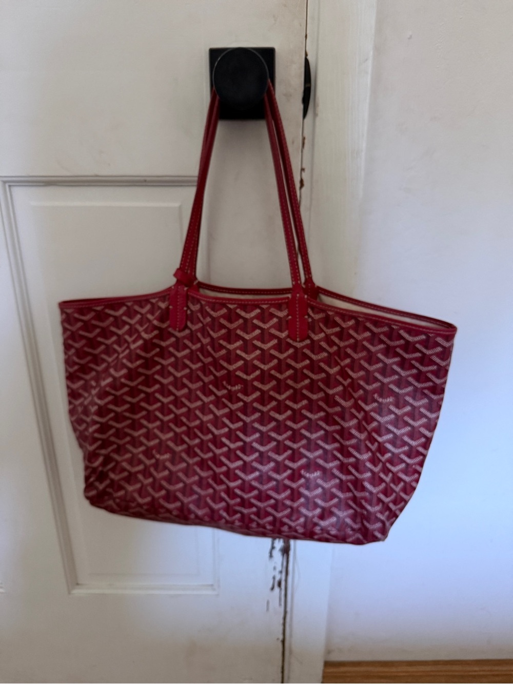 Goyard Red Patterned St. Louis Tote